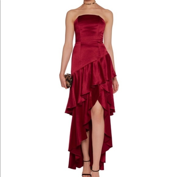 alice and olivia satin dress